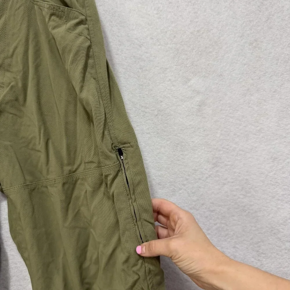 Prana Pants Mens XL Convertible Zip Off Cargo Hiking Outdoor Pockets Belted